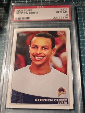 2009 Topps Stephen Curry #321 PSA 10 Rookie Card